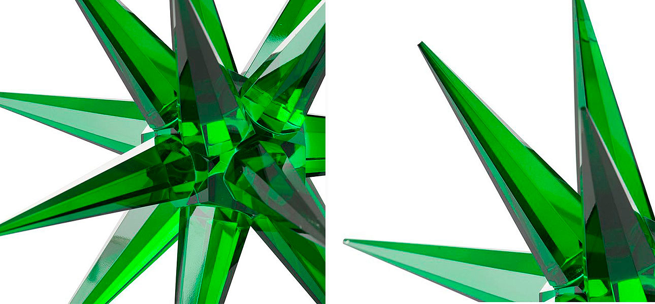 Статуэтка стеклянная зеленая звезда Green Star Статуэтка стеклянная зеленая звезда Green Star - Loft-Concept в Перми