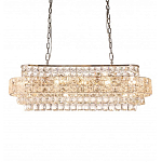 Люстра овальной формы хрустальная в неоклассическом стиле Majesty варинант исполнения - 5 | Loft Concept в Перми