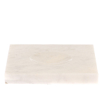 Подставка под шар квадратная из натурального камня Мрамор Белый Natural Stone Sphere Stands варинант исполнения - 1 | Loft Concept в Перми