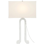 Настольная лампа на арочном корпусе с прямоугольным абажуром One Piece Support варинант исполнения - 2 | Loft Concept в Перми