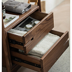 Вешалка деревянная с 2- мя ящиками Moon Walnut Furniture варинант исполнения - 9 | Loft Concept в Перми