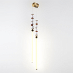 Бра с 2-мя вертикальными акриловыми светодиодными трубками и декоративными шариками PEARLS Suspension варинант исполнения - 1 | Loft Concept в Перми