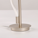 Настольная лампа белым изогнутым плафоном на круглой подставке Luke Lampco Tracer Lamp варинант исполнения - 11 | Loft Concept в Перми