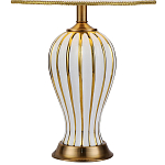 Настольная лампа с абажуром Celestina White Gold Lampshade Table Lamp варинант исполнения - 3 | Loft Concept в Перми
