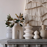 Светло-Бежевое Панно из нитей White Landscape Wall Hanging варинант исполнения - 2 | Loft Concept в Перми