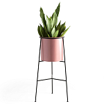 Кашпо из металла Elevated Planters розовое варинант исполнения - 1 | Loft Concept в Перми