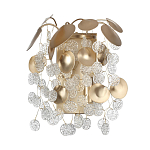 Бра с декоративными подвесками из прозрачного стекла в форме монеток FAIRYTREE Light варинант исполнения - 1 | Loft Concept в Перми