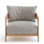 Кресло с каркасом из массива ясеня Deniaud Ash Grey Armchair варинант исполнения - 2 | Loft Concept в Перми