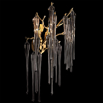 Бра с бронзовыми акцентами и прозрачными стеклянными каплями Droplet Bra варинант исполнения - 2 | Loft Concept в Перми