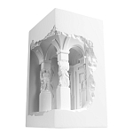 Встраиваемый в стену гипсовый светильник под покраску с колоннами и арками в античном стиле Antiquity Athena варинант исполнения - 6 | Loft Concept в Перми