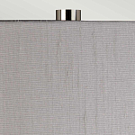 Настольная лампа с цилиндрическим абажуром и прозрачным стеклянным основанием Quintiesse варинант исполнения - 6 | Loft Concept в Перми