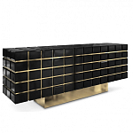 Дизайнерский комод в сочетании черного и золотого цвета Nubian варинант исполнения - 1 | Loft Concept в Перми