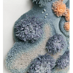 Тканый вручную Большой абстрактный гобелен Frost Forest варинант исполнения - 2 | Loft Concept в Перми