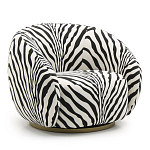 Кресло Bear с принтом Зебра варинант исполнения - 1 | Loft Concept в Перми