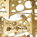 Люстра фигурная золотого цвета Corrugated Panels варинант исполнения - 2 | Loft Concept в Перми