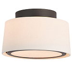 Потолочный светильник с круглым хлопковым абажуром Frosted Diffuser варинант исполнения - 1 | Loft Concept в Перми