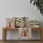 Подушка с цветочным принтом и кисточками Blooming Elegance Daisy варинант исполнения - 9 | Loft Concept в Перми