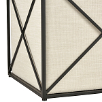 Пуф бежевый с черной металлической рамой Beige Pouf варинант исполнения - 2 | Loft Concept в Перми