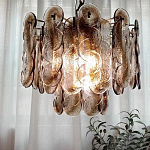 Люстра из круглых стеклянных элементов Vienna варинант исполнения - 2 | Loft Concept в Перми