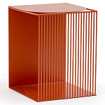 Оранжевый приставной стол из металла Lattice варинант исполнения - 1 | Loft Concept в Перми