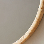 Зеркало круглое в раме из ротанга Wickerwork варинант исполнения - 2 | Loft Concept в Перми