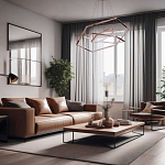 Люстра с 3-мя подвесами в виде шестиугольников Hexagon Horizontal варинант исполнения - 8 | Loft Concept в Перми