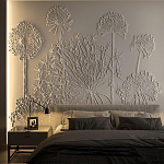 Барельеф DANDELIONS варинант исполнения - 1 | Loft Concept в Перми