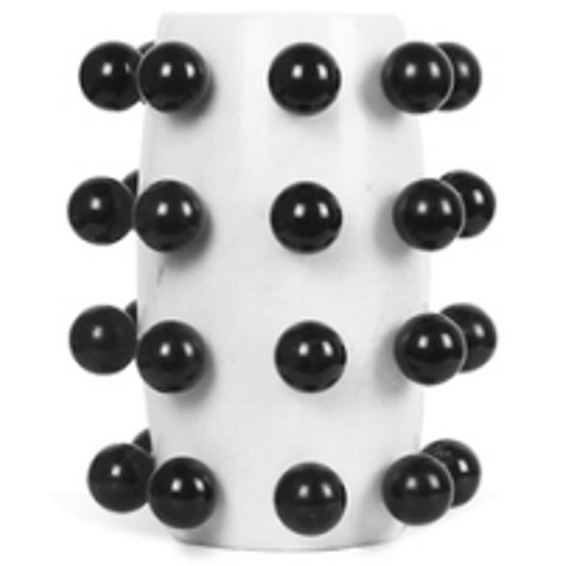 Ваза Molecule Vase White Black Spheres Белый Черный в Перми | Loft Concept 