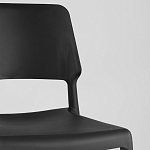 Пластиковый стул на ножках из массива бука Ferret Black 4 шт варинант исполнения - 8 | Loft Concept в Перми