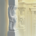 Встраиваемый в стену гипсовый светильник под покраску с колоннами и арками в античном стиле Antiquity Athena варинант исполнения - 13 | Loft Concept в Перми