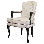 Кресло c растительным орнаментом Aubrey Classical Armchair beige jacquard варинант исполнения - 3 | Loft Concept в Перми