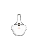 Подвесной светильник прозрачный стеклянный органической формы Kichler варинант исполнения - 1 | Loft Concept в Перми