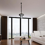 Подвесной светильник с серым металлическим плафоном Capability варинант исполнения - 2 | Loft Concept в Перми