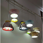 Подвесные светильники в виде чаши с цветочным орнаментом Flower Reversal варинант исполнения - 8 | Loft Concept в Перми