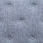 Изголовье кровати серое с мягкой обивкой из рогожки Emma Headboard варинант исполнения - 3 | Loft Concept в Перми