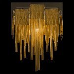 Бра с перфорированными металлическими дугами и цепочками 22 см Atlantis Chain варинант исполнения - 4 | Loft Concept в Перми