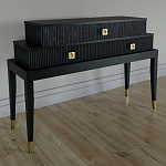 Премиальная Консоль с тремя ящиками Elsa Dreams Black варинант исполнения - 1 | Loft Concept в Перми