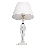 Настольная лампа хрустальная с белым абажуром Diamond Facets варинант исполнения - 2 | Loft Concept в Перми