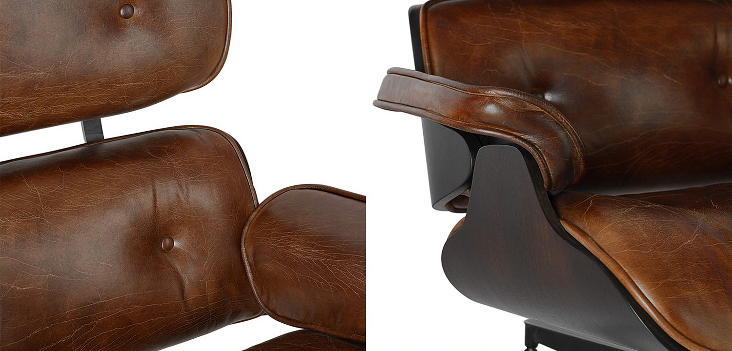 Кресло Eames Lounge Chair & Ottoman brown Кресло Eames Lounge Chair & Ottoman brown - Loft-Concept в Перми