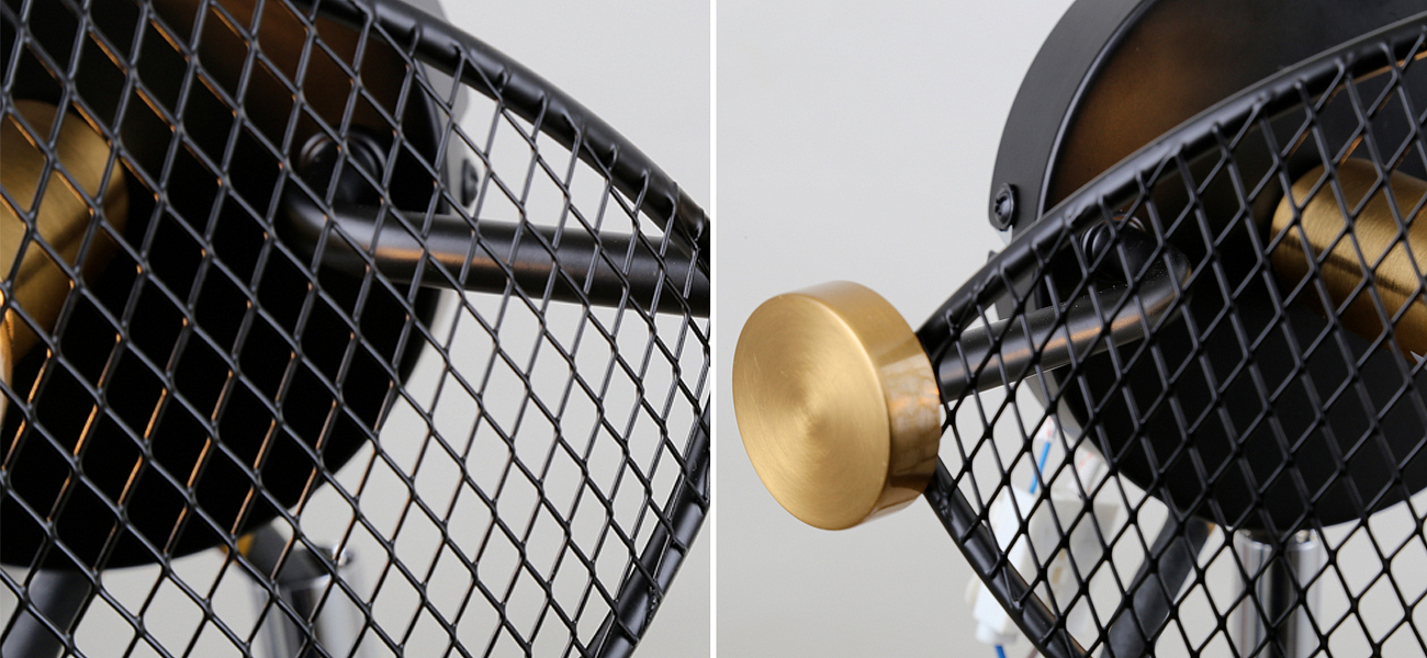 Черное бра с латунными вставками Mosquitoes Caster Черное бра с латунными вставками Mosquitoes Caster - Loft-Concept в Перми