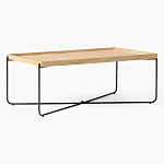 Журнальный стол с прямоугольной деревянной столешницей Urban Style Space варинант исполнения - 1 | Loft Concept в Перми