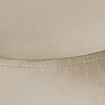 Банкетка круглая бежевый велюр на 4-х металлических ножках черного цвета SANJAY варинант исполнения - 4 | Loft Concept в Перми