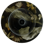 Круглая подставка под благовония из эпоксидной смолы с цветами черная Epoxy Resin Flowers Incense Stand Black варинант исполнения - 1 | Loft Concept в Перми