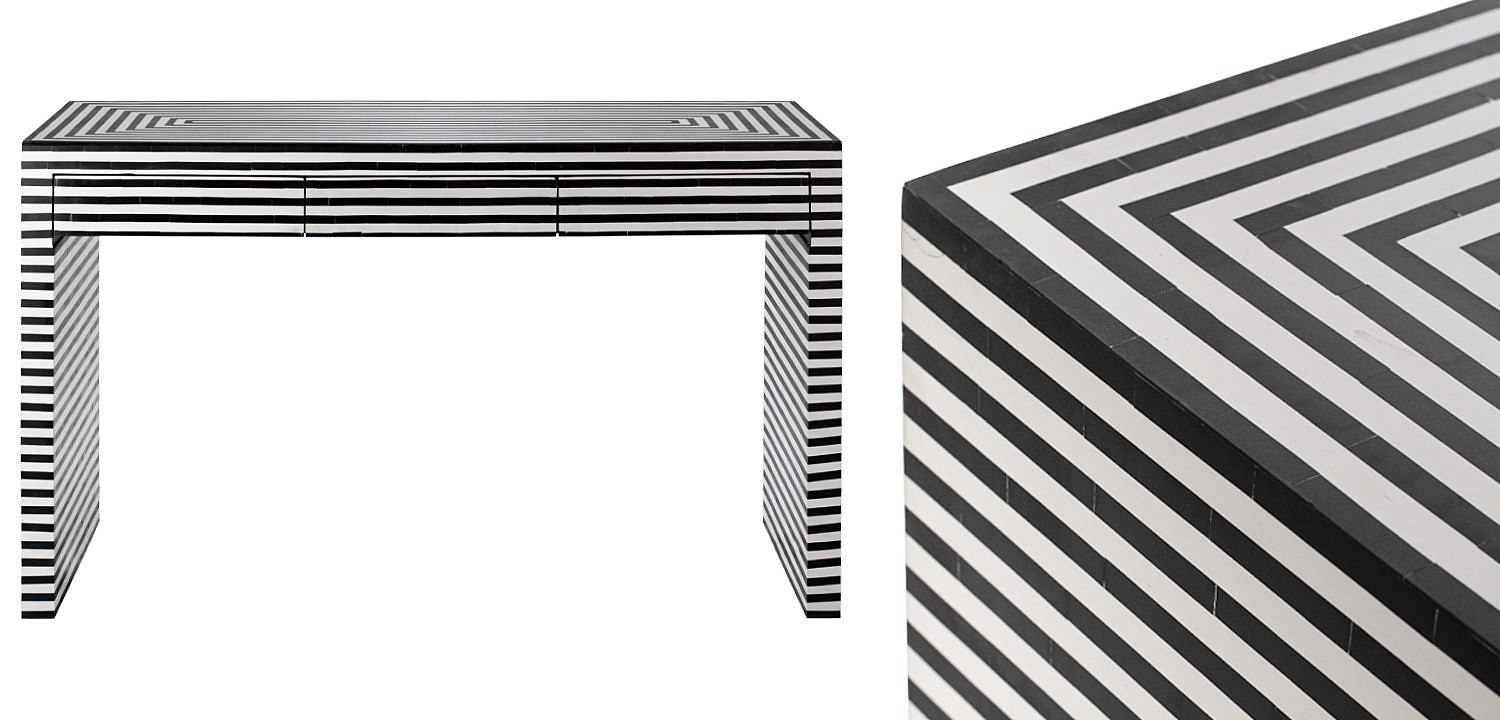 Стол Black&white Indian Bone Inlay table Стол Black&white Indian Bone Inlay table - Loft-Concept в Перми
