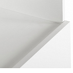 Стеллаж книжный белый с 3-мя открытыми полками и дверкой Strict Lines варинант исполнения - 3 | Loft Concept в Перми