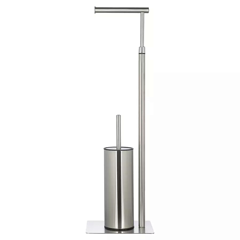Держатель для туалетной бумаги с ершиком Chrome Bathroom Accessory Хром Держатель для туалетной бумаги с ершиком Chrome Bathroom Accessory Хром в Перми | Loft Concept