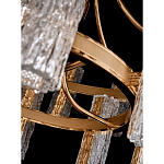 Люстра двухъярусная круглая с текстурными цилиндрическими плафонами Glimpse варинант исполнения - 8 | Loft Concept в Перми