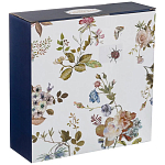 Ваза фарфоровая белая на ножке с рисунком цветов Garden Whisper Porcelain Set  варинант исполнения - 2 | Loft Concept в Перми