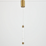 Подвесной светильник в форме цилиндра Trumpet Tube Brass варинант исполнения - 3 | Loft Concept в Перми