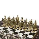 Шахматы в ларце из натуральных камней Долерит Малахит Мрамор Decorative Thematic Chess Русь варинант исполнения - 2 | Loft Concept в Перми